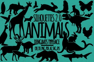 Animals Silhouettes Font Download