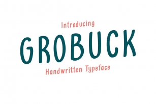 Grobuck Handwritten Typeface Font Download