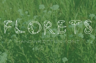 Florets handwritten in ttf, otf Font Download