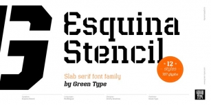 Esquina Stencil Font Download
