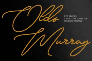 Olds Murray Signature Script Font Font Download