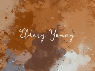 E Eldery Young Font Download