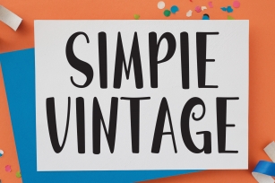 Simple Vintage Font Download