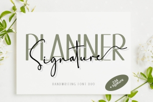 Planner Signature Font Download