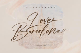 Love Barcelona Modern Signature Font Font Download