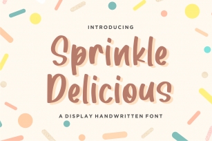 Sprinkle Delicious Font Download