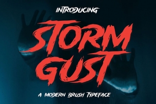 Storm Gust - Horror Font Font Download