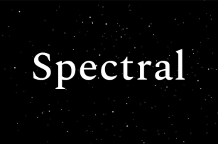 Spectral Font Download