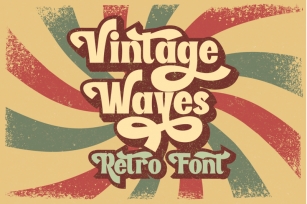 Vintage Waves | Retro Font Font Download