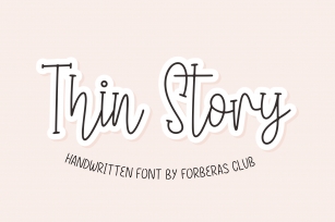 Thin Story Font Download