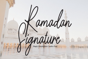 Ramadan Signature Font Download