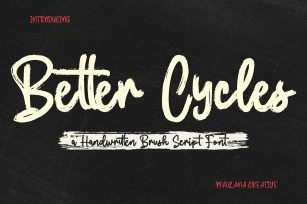 Better Cycles Font Download