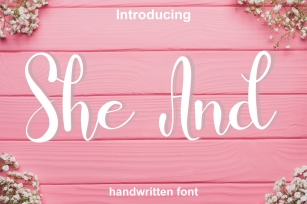 She and Font Download