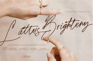 Lattus Brighteny Handwritting Font Download