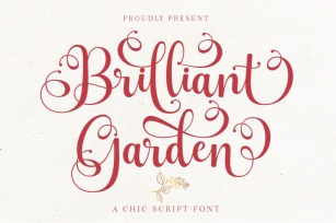 Brilliant Garden + Italic + Extras Font Download