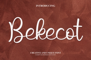 Bekecot Font Download