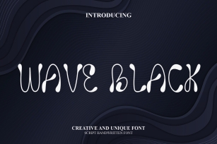 Wave Black Font Download
