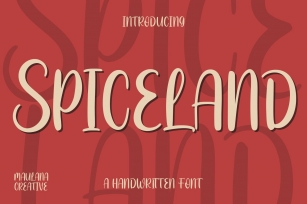 Spiceland Handwritten Display Font Download