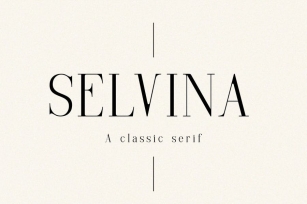 Selvina | a classic serif Font Download