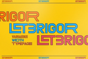 Letbrigor Typeface Font Font Download