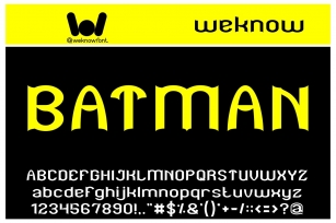Batman Font Download