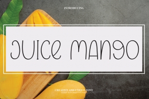 Juice Mango Font Download