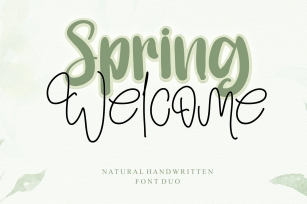 Spring Welcome Font Download