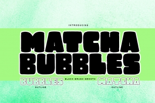 Matcha Bubbles Font Download