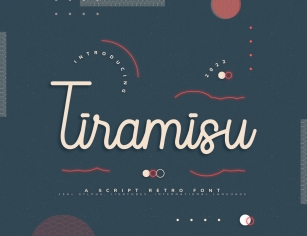 Tiramisu Retro Script Font Download