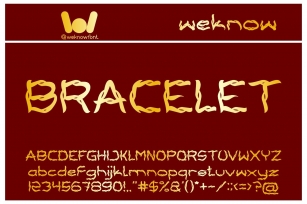Bracelet Font Download