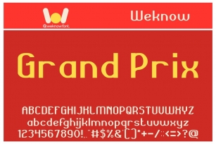 Grand Prix Font Download