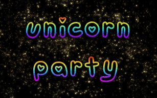 Unicorn Party Font Download