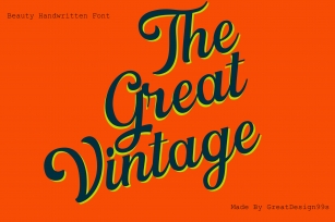 Great Vintage Font Download