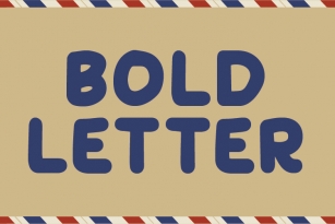 Bold Letter Font Download