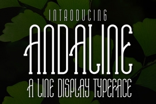 Andaline A Display Typeface Font Download