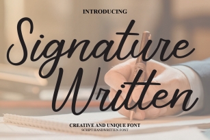 Signature Written Font Download