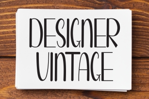 Designer Vintage Font Download