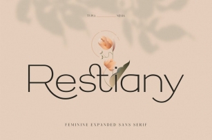 Restiany - Beauty Elegant Expanded Sans Serif Font Download