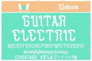 Guitar Electric font Font Download