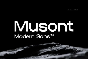 Musont - Modern Sans Serif Fonts Font Download