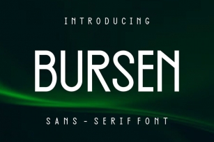 Bursen Font Font Download