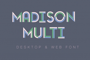 Madison Multi Color Monogram Font Download