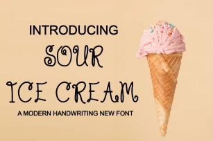 Sour Ice Cream Font Download