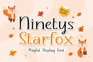Ninety Starfox Playful Display Font Download