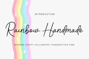 Rainbow Handmade Font Download