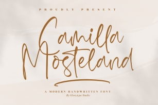 Camilla Mosteland Font Download