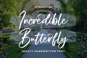 Incredible Butterfly Font Download