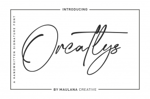 Orcatlys Signature Script Font Download