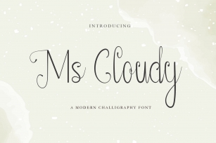 Ms Cloudy  Calligraphy Script Font Download