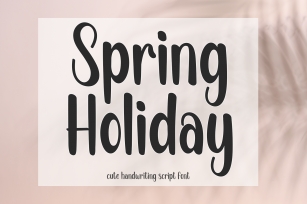 Spring Holiday Font Download